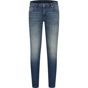 Purewhite - Dylan Heren Skinny Fit Jeans - Blauw - Maat 28