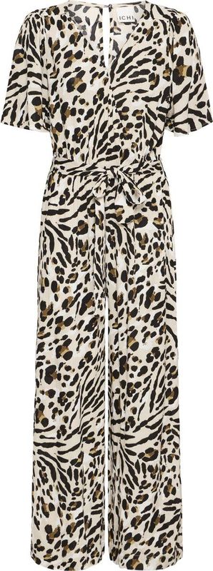 Ichi, Dames, Jumpsuits & Playsuits, Beige, Maat: L Viscose,