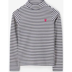 Sissy-Boy - Longsleeve - Donkerblauw - Gestreept - Mock-hals