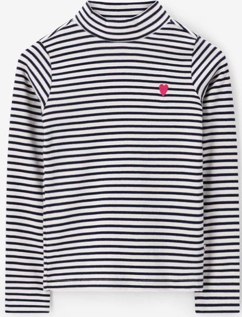 Sissy-Boy - Longsleeve - Donkerblauw - Gestreept - Mock-hals