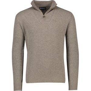 Barbour - Trui - Beige - Merinowol - Opstaande Kraag