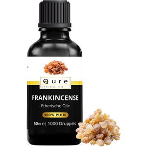 Frankincense Olie 50ml | Etherische Wierookolie van Therapeutische Kwaliteit | Biologisch | 100% Puur & Onbewerkt | Aromatherapie | Essential Frankincense Oil