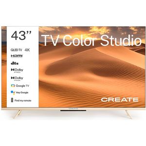 CREATE - QLED 4K - Smart TV - 43 inch - Antireflectiescherm - TV COLOR STUDIO