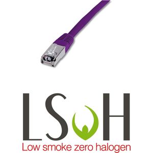Patch Cable Sftp/Awg26/Lsoh 0.5M - Cat6A 500Mhz - Violet