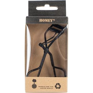 Homey's wimperkruller - 10cm - RVS/rubber - mat zwart