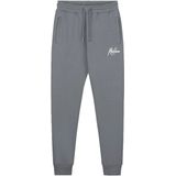 Malelions sport logo joggingbroek in de kleur grijs.