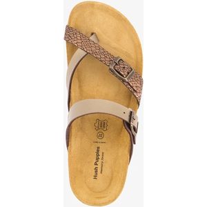 Hush Puppies dames bio slippers croco brons - Brons - Extra comfort - Memory Foam - Maat 36