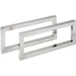 Modello Form Universeel Ophangbeugels – RVS Hoogglans – Set van 2 – 48x2,8x21 cm