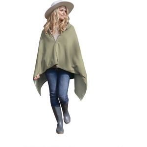 Lanaform - Heat Wrap - Verwarmde Poncho Draagbaar - Elektrische Deken - Fleece Binnenvoering - 3 Warmteniveaus - USB-batterij Inbegrepen - Machinewasbaar