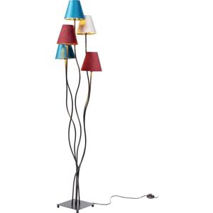 Karé Design - Vloerlamp Flexible Velvet - zwart - 5 kapjes