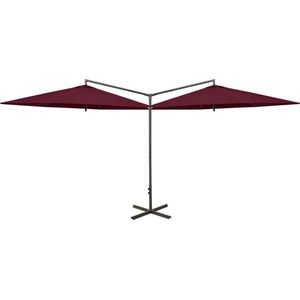 vidaXL-Parasol-dubbel-met-stalen-paal-600-cm-bordeauxrood