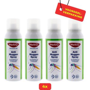 4X HeltiQ Anti-Muggenspray - 4x 100ml - Voordeelverpakking!