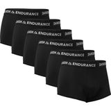 DANISH ENDURANCE - Korte Boxershorts - Zwart - Multipack - 6-Pack