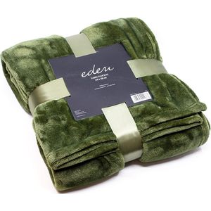 Eden Plaid Flanel Olijf 130x180cm