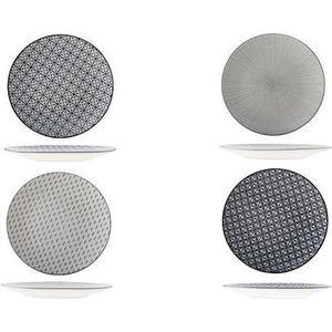 Cosy&Trendy Mix Crazy dinerbord Ø 26,8 cm - assorti - Set-4