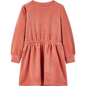 vidaXL - Kinderjurk - met - lange - mouwen - 116 - middelroze