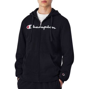 Champion Big Logo Fleece Full Zip Hoodie Heren - Maat L