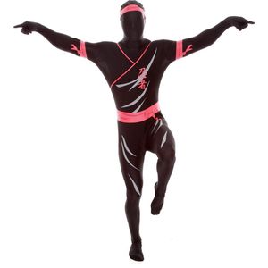 Morphsuit 'Ninja' - Verkleedkleding - Maat XXL