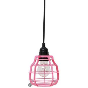 Hkliving Lab lamp - Hanglamp - met drukknop - Roze
