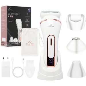 Elura - Ladyshave 4-in-1 - Scheerapparaat - Waterdicht - USB Oplaadbaar - Voor Vrouwen