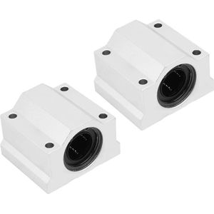 SCS25UU Lineaire Lager Slide Blok 25mm Aluminium Legering Gesloten Slide Blok - 3D Printer CNC Graveermachine - Set van 6 .