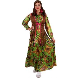 Hippie jurk lang dames Freya - Maat 46