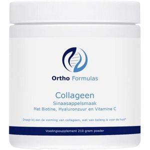 Collageen - 210 gram - Peptan b - grasgevoerd rund - Sinaasappel - Biotine - Hyaluronzuur - Vitamine C - Werking kraakbeen - Botten - Bloedvaten - Tandvlees - Tanden - Huid