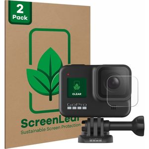 ScreenLeaf - Screenprotector voor GoPro Hero 8 Black (Lens) - Duurzame schermbescherming Folie Beschermfolie transparant (2 Stuks)