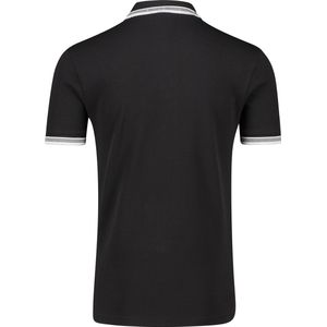 HUGO BOSS Paddy regular fit polo - heren polo korte mouw - zwart (contrast) - Maat: 4XL