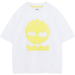 Timberland - T-Shirt met print - Wit - Maat 140