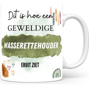 Mok bedrukken met beroep Wasserettehouder