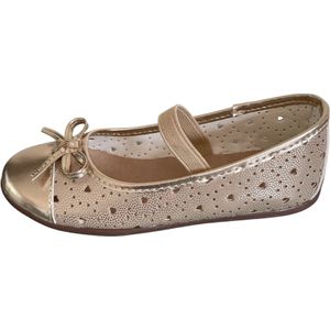 Deb&Dan - ballerina's met hartjes - goud - maat 25