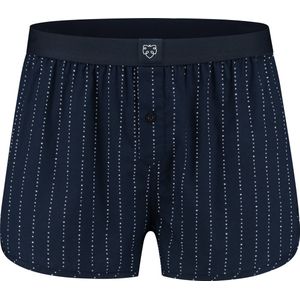 A-dam Short Stripes - Boxershort - Katoen - Onderbroek - Ondergoed - Heren - Donker Blauw - M