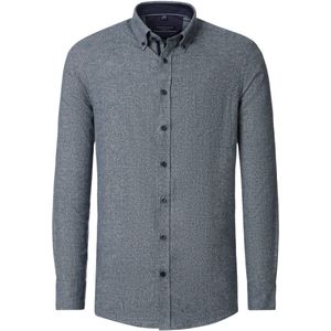CASA MODA - Sport Comfort Fit Overhemd - Blauw - Strijkvriendelijk