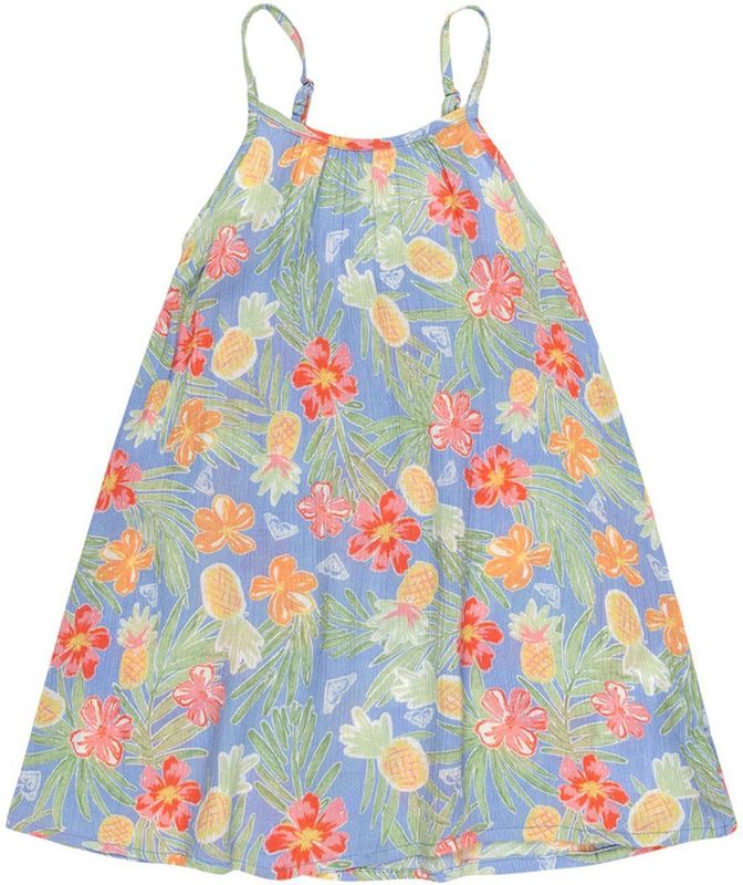 Roxy - Tropical - Mini-jurk - Gekreukte Viscosestof - Verstelbare Bandjes