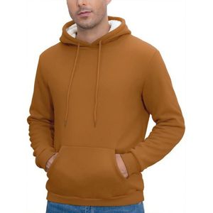 Heren Fleece Hoodie voor Winter, Warm en Casual Sweatshirt met Kangoeroezak