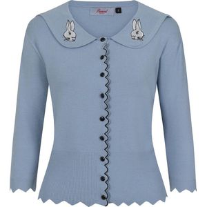 Dancing Days - BUNNY HOP KNIT Cardigan - 2XL - Blauw