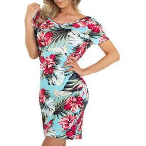 Jurk tuniek blauw flower