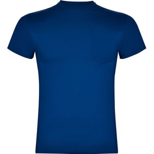 Kobaltblauw T-shirt 'Teckel' met borstzak merk Roly maat S