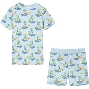 Kinderpyjama - Korte Mouwen - 92 - Lichtblauw