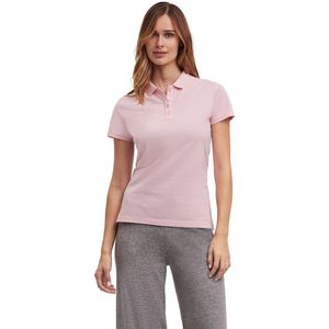 FALKE Basic Pique zacht huidvriendelijk katoen polo shirt dames roze - maat M
