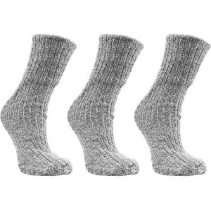 Naft Noorse sokken | wol | katoen | grijs | maat 43-46