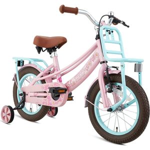 Supersuper Lola - Kinderfiets - Meisjesfiets - 14 inch - Roze/Turquoise