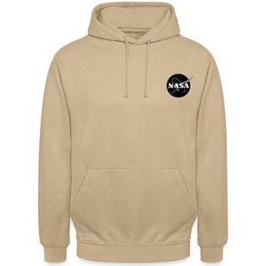 NASA Zwart-Wit Klassiek Logo Als Borstlogo Hoodie Unisex