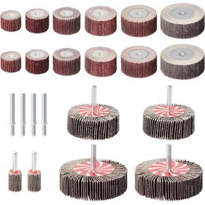 22-Delige Lamellenslijper Set: Voor Hout En Metaal – Perfect Voor Boormachines En Accuschroevendraaiers!