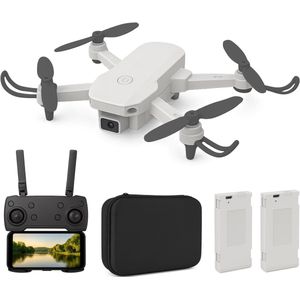 TechEssentials HD Dual Camera Wifi Drone - Met Case - Grijs