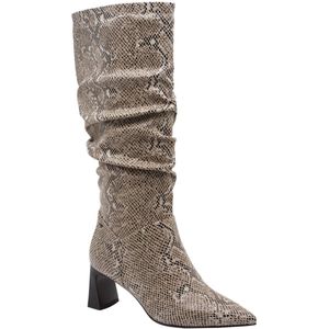 Tamaris - Knielaarzen - Beige - Antislide en Antishokk-technologie