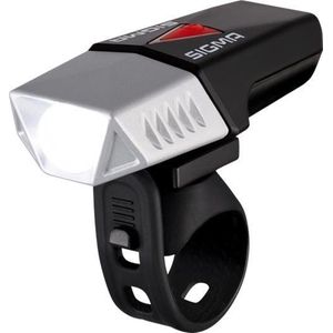 Sigma Buster 600 HL - Koplamp Fiets - 600 Lumen - LED - USB - Geint. accu - Siliconenhouder - Zwart/zilver