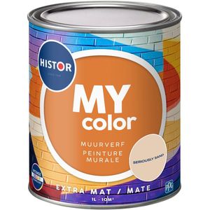 Histor MY Color Muurverf Extra Mat - Reinigbaar - Extra Dekkend - 2.5L - Seriously Sand - Beige