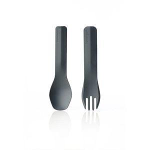 Human Gear - Herbruikbaar - bestek - lichtgewicht - DUO - Gray